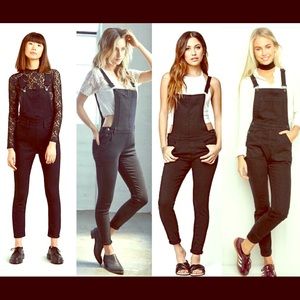 Sexy black overalls skinny ankle xxs see my other listings for extra pics